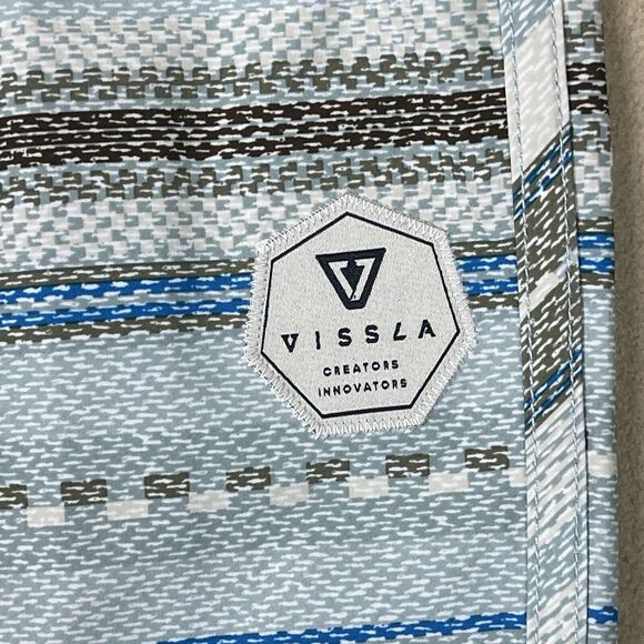 Vissla Short Mens 34 Multicolor Swim‎ Trunk Board Shorts Pocket Adult - Picture 3 of 12